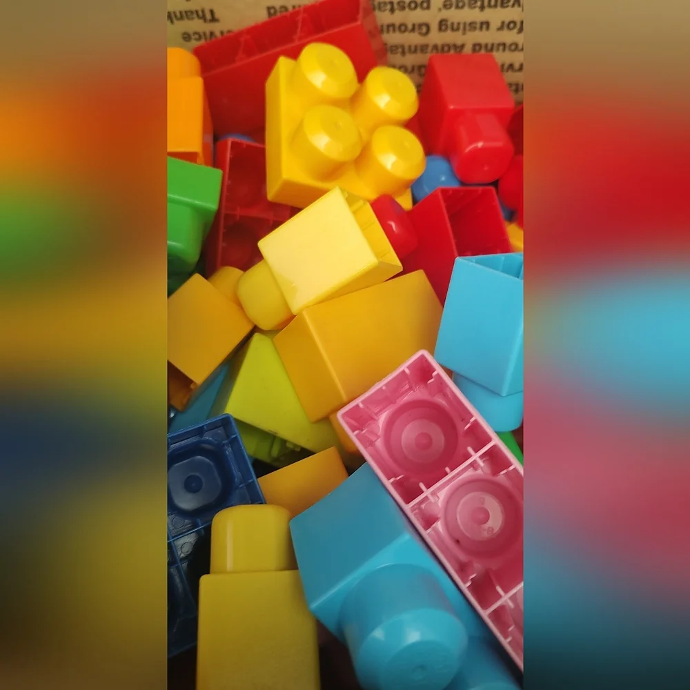 Mega blocks multicolor Fisher Price 85 piece clean good condition